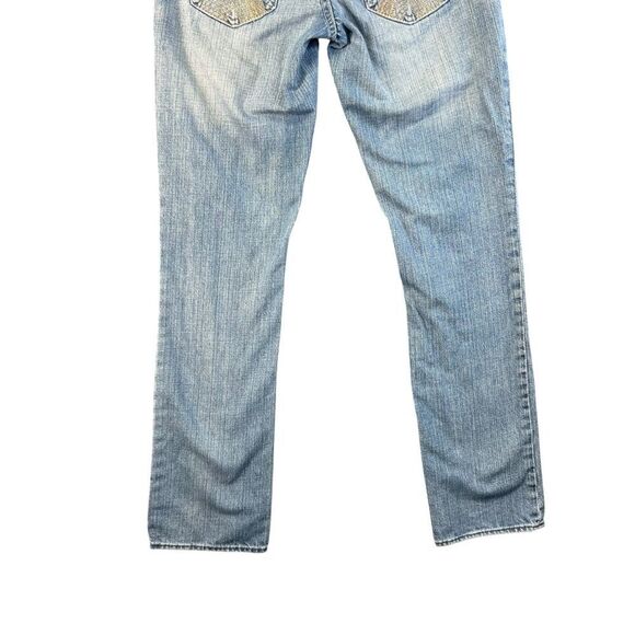 Sz 4R vintage low rise y2k American Eagle 77 Straight Denim Jeans  ae77 - Picture 9 of 15